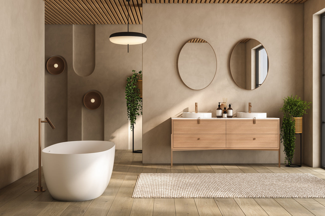 The Art of Bathroom Luxury: Why Solid Wood and Marble Define Timeless Design