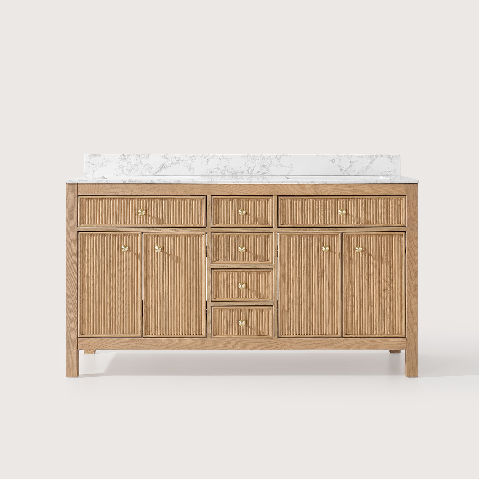 Vigo 60'' Double Bathroom Canity